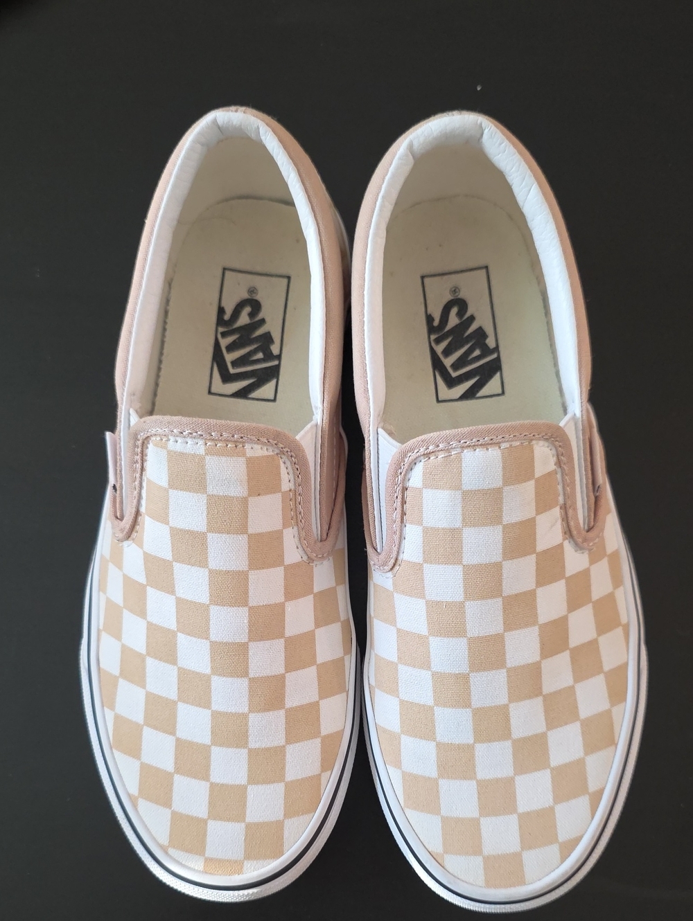 Vans Checkerboard Slip-On Frappe True White Canvas Sneakers